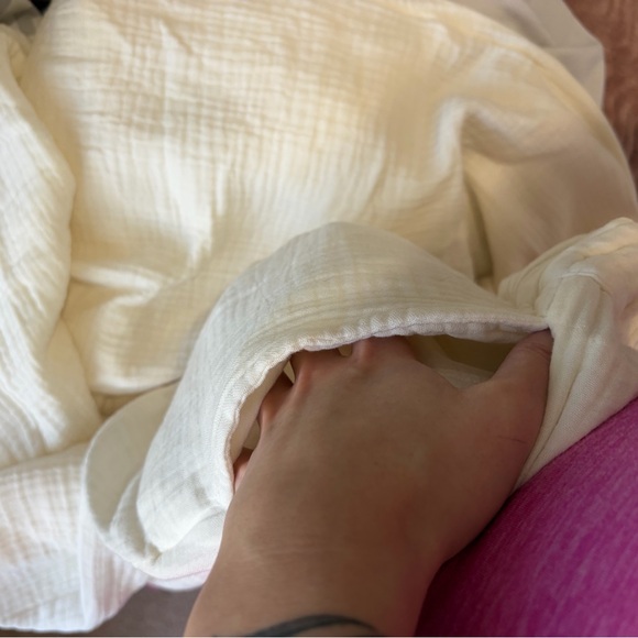 NWOT Billabong Cream Follow Me Wide-Leg Pants - Picture 6 of 8